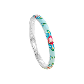 Nine Music 999 Fine Silver Bangles Women's