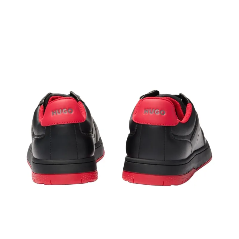 HUGO BOSS Low Top Skateboard Shoes Men's Black-3