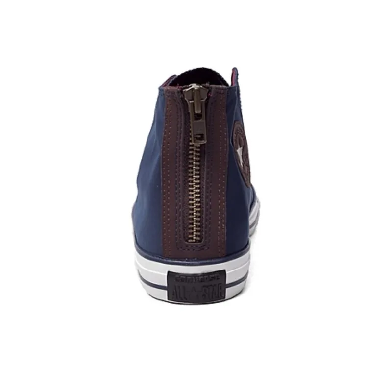 Converse All Star Anti Slip Wear Resistant High Top Canvas Shoes Men's Dark Blue White-2