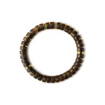 FANGYUANXIAOFU Fragrance Enhancer, Agarwood Wooden Bracelets Unisex