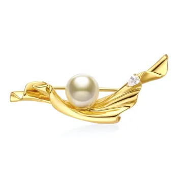 Luxury Beads Saltwater Pearl Brooches Women's