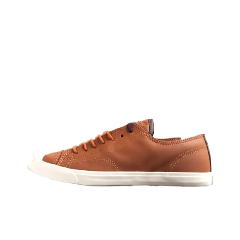 Converse Jack Purcell Anti-Slip Wear-Resistant Low-Top Skateboard Shoes Men's Yellow Brown-0