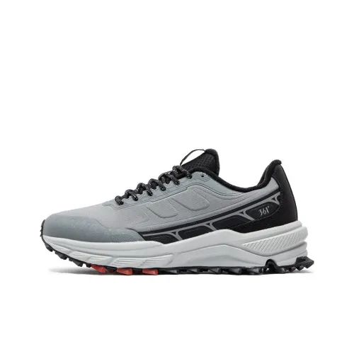 361° Rain Screen Cushioned Slip Resistant Low Top Running Shoes Men's Gray Black