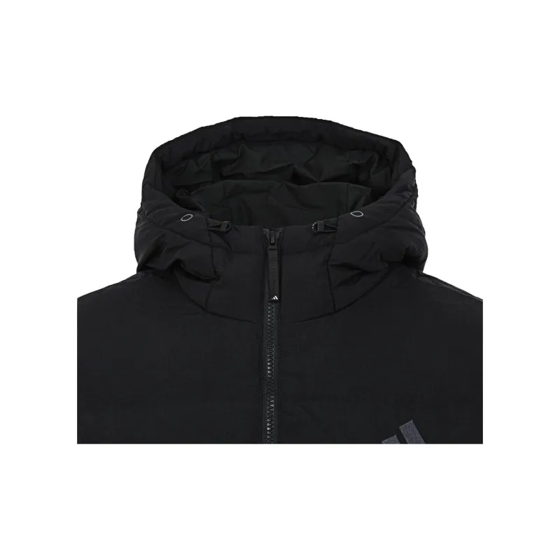 Adidas Down Jacket Unisex Black Comes With Necklace-5