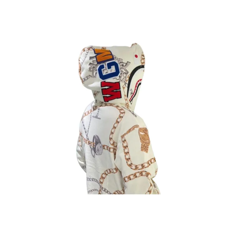 Bape Jewels Shark Full Zip Hoodie-4