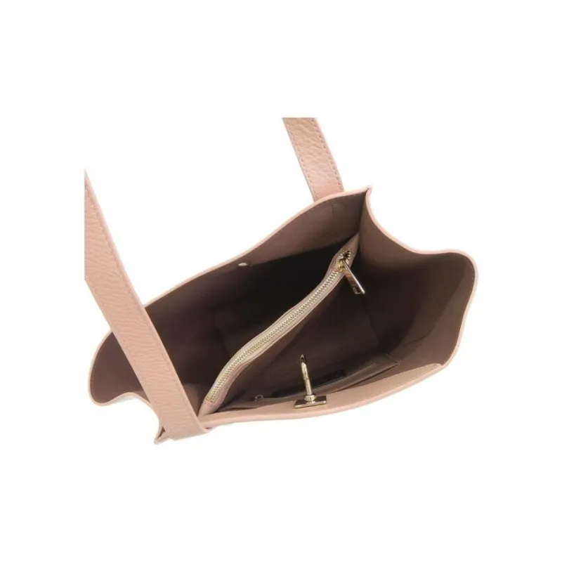 Furla Leather Handbag, Shoulder Bag Women's Beige-4
