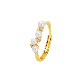 ZHENZHUAOMI Freshwater Pearl Rings Women's