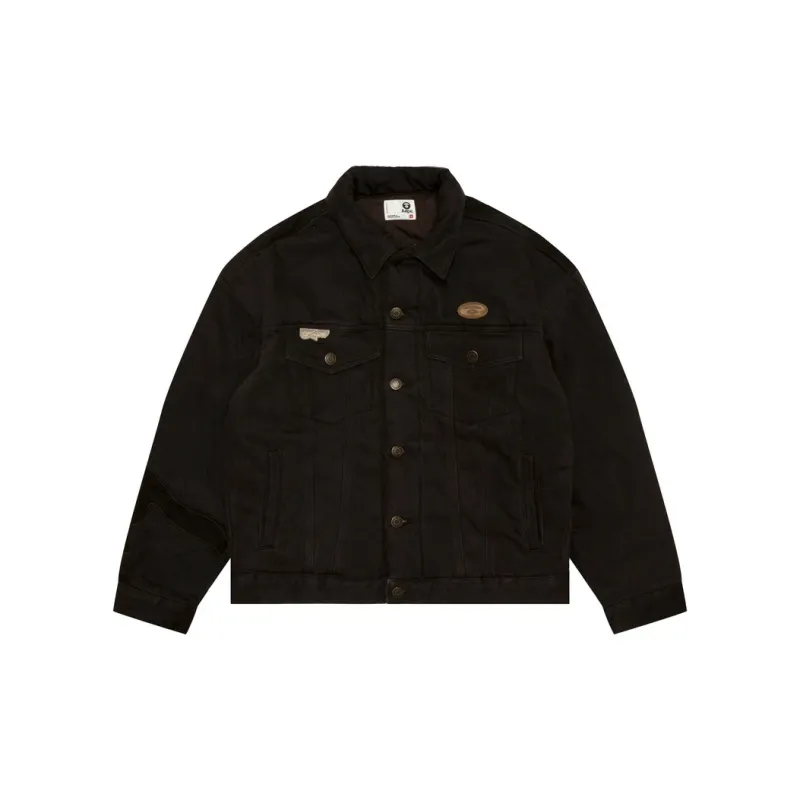 Aape FW24 Denim Jacket Men's Tan-2