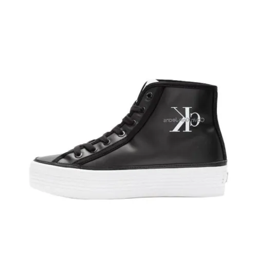 CKJ calvin grande KLEIN JEANS High Top Skateboard Shoes Women's Black