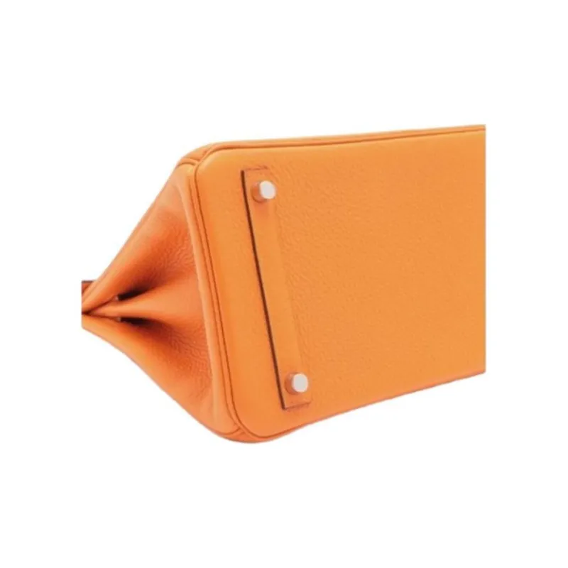 HERMES Birkin Togo Calfskin Birkin Bag Handbags Women's 93 Orange Hermes Orange/Orange-3