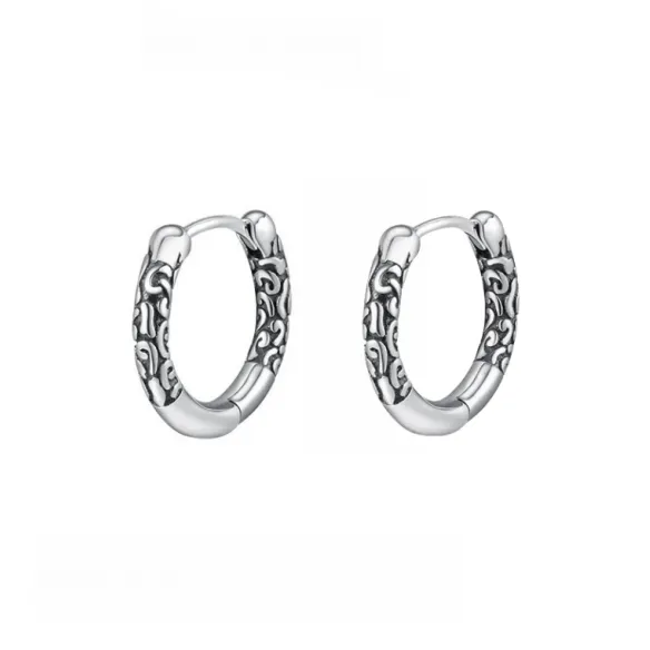 Mr. Shang 925 Sterling Silver Earrings Unisex-2