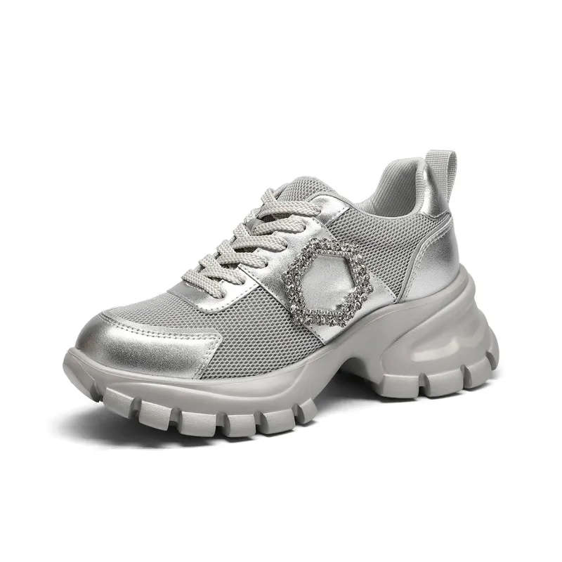 GOLDLION Breathable Low Top Chunky Sneakers Women's-1