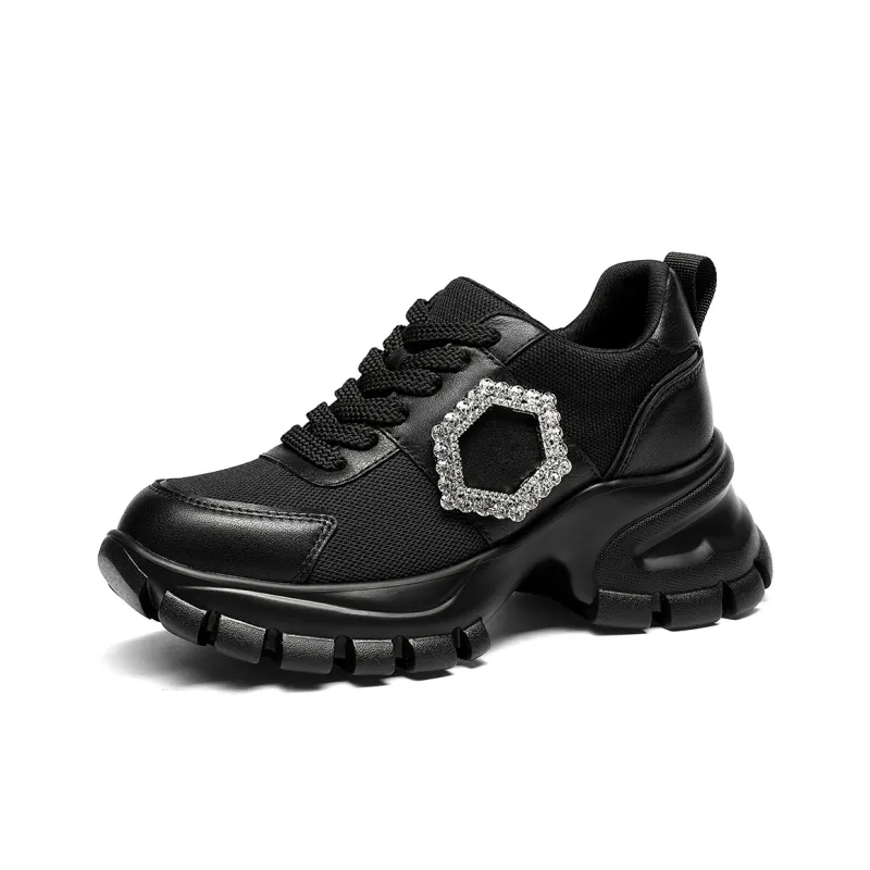 GOLDLION Breathable Low Top Chunky Sneakers Women's-6