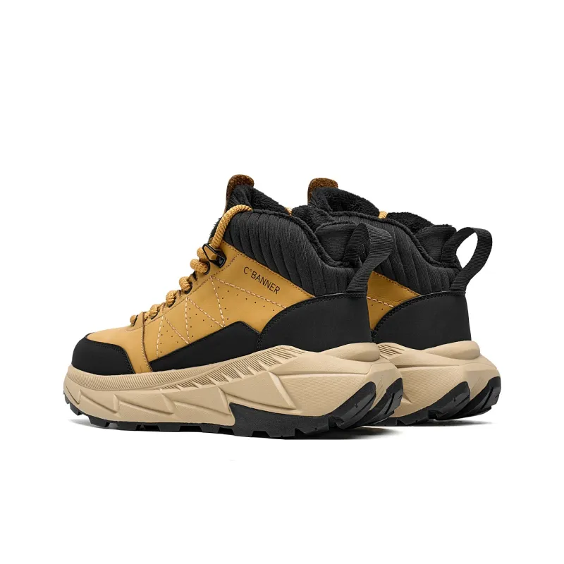 C°BANNER High Top Casual Shoes Men's Earth Yellow-2