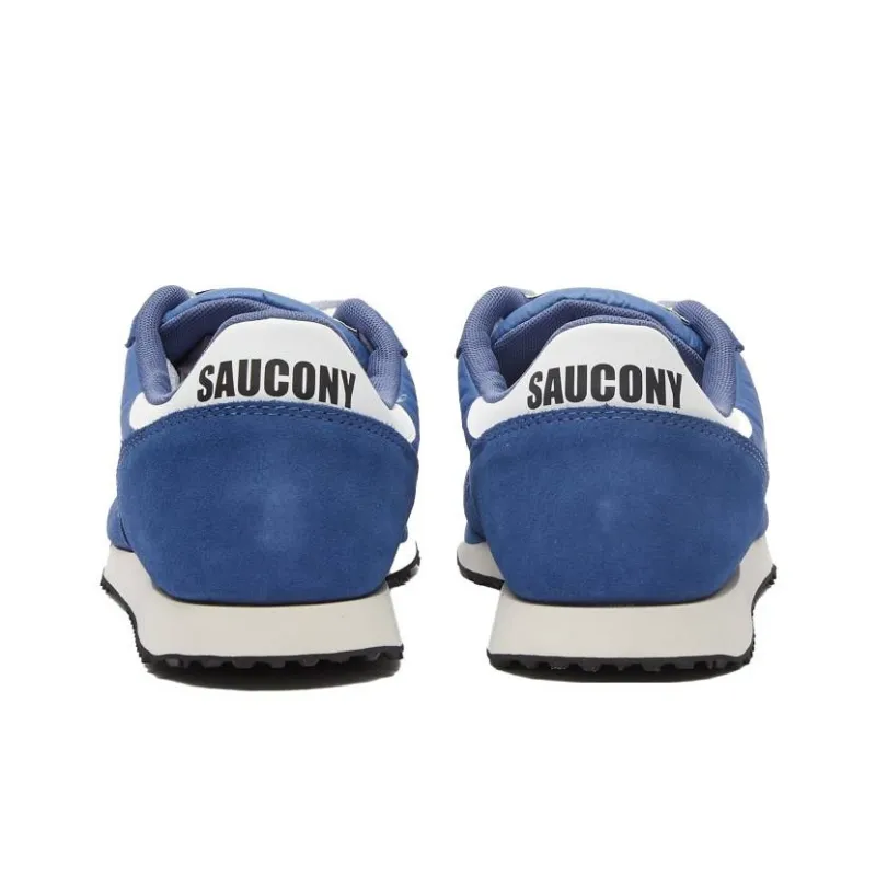 Saucony DXN Trainer Anti-Slip Wear-Resistant Low-Top Casual Running Shoes Men's Blue White-3