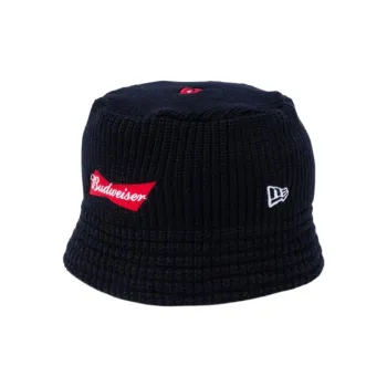 New Era Knitted Fabric Bucket Hats Unisex Black