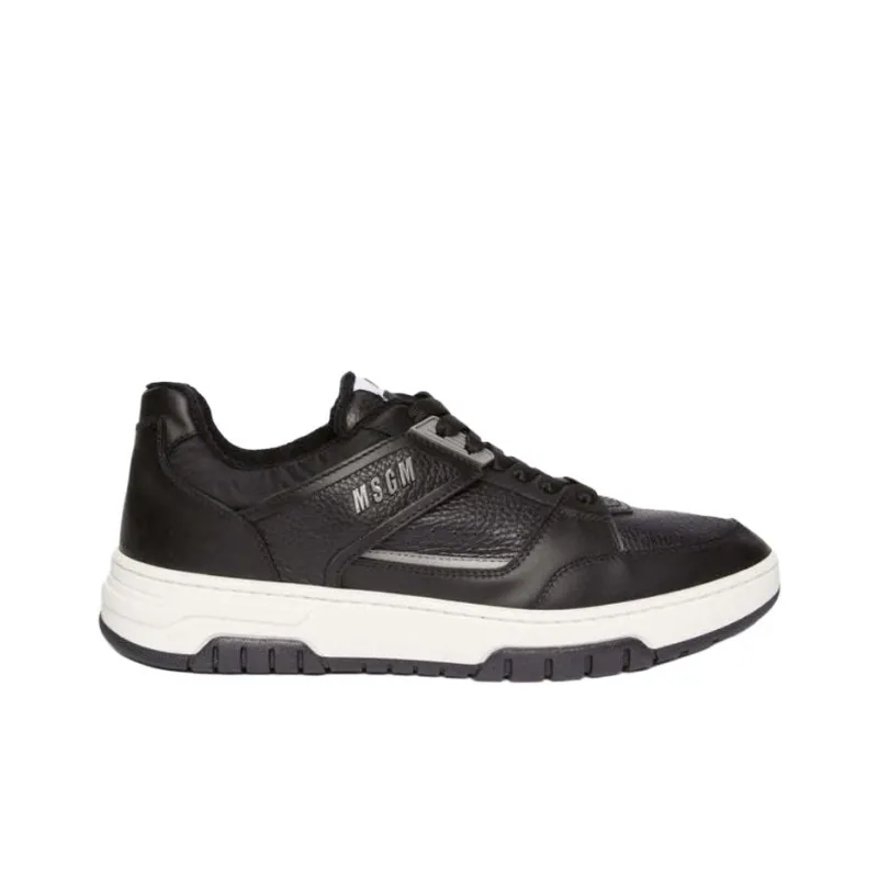 MSGM RCK Low Top Skateboard Shoes Men's Black-1