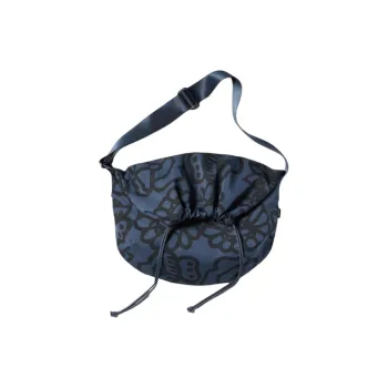 UNIQLO Polyester Handbag Shoulder Bag Regular Women's Navy Blue