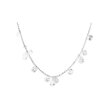 KING OF BLING 25 Silver With Zircon Necklaces Women's Good Luck