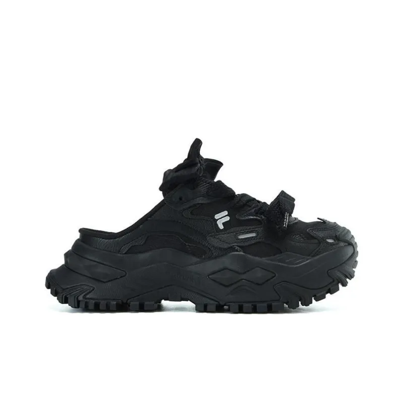 FILA FUSION Bianco Mule Slippers 'Black' Women's-1