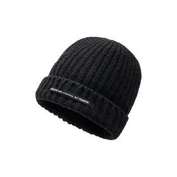 Shanghai Story Polyester Beanies Unisex Black