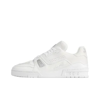 LOUIS VUITTON Trainer 2025 Spring Men's Collection Low Top Skateboard Shoes Men's White