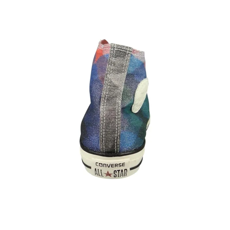 MISSONI x Converse Chuck Taylor All Star Anti-Slip Wear-Resistant High-Top Canvas Shoes Women's Blue Purple-2
