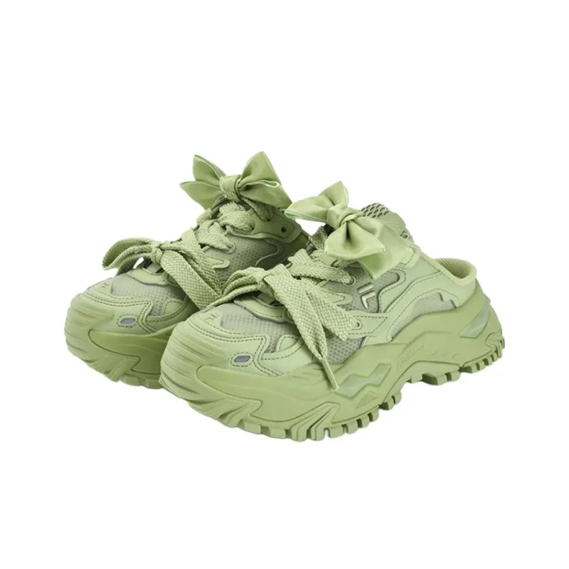 FILA FUSION Bianco Mule Slippers 'Green' Women's-2