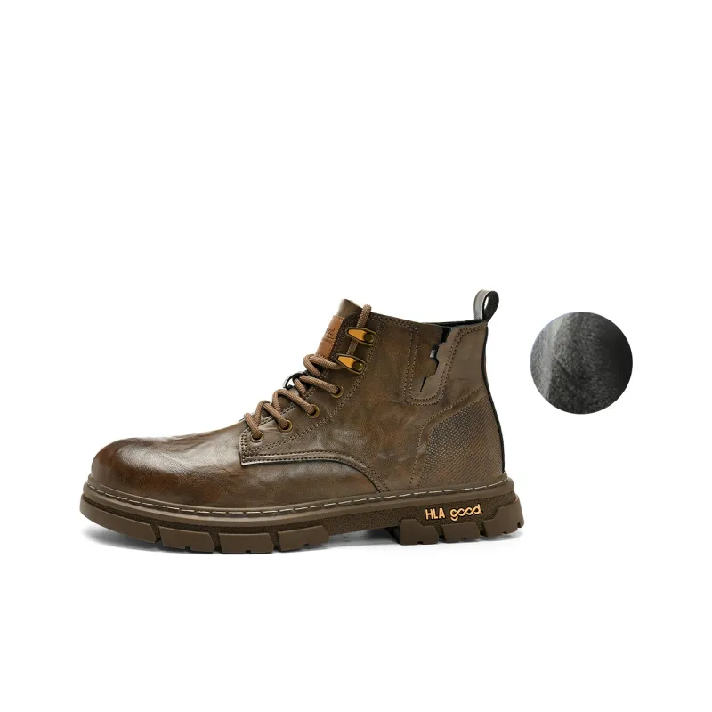 HLA Work Boots Men High Top-12