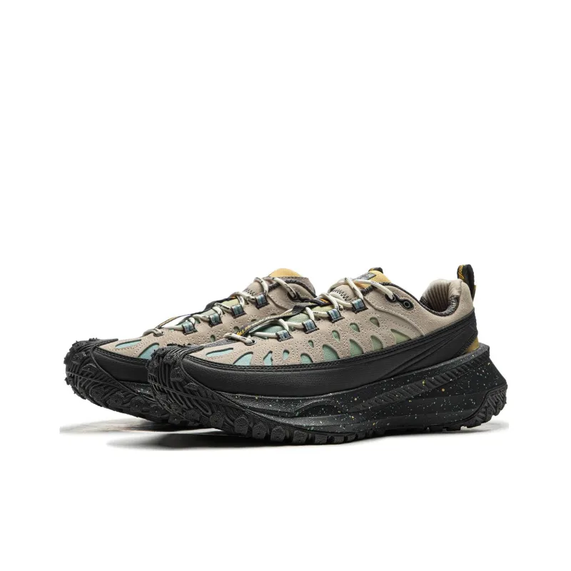 LiNing Anti-Slip Wear-Resistant Low-Top Casual Shoes Unisex Gray Black-2