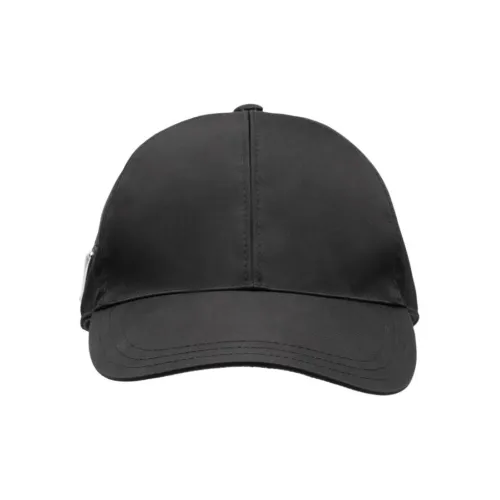 PRADA Recycled Nylon Baseball Caps Women's Black