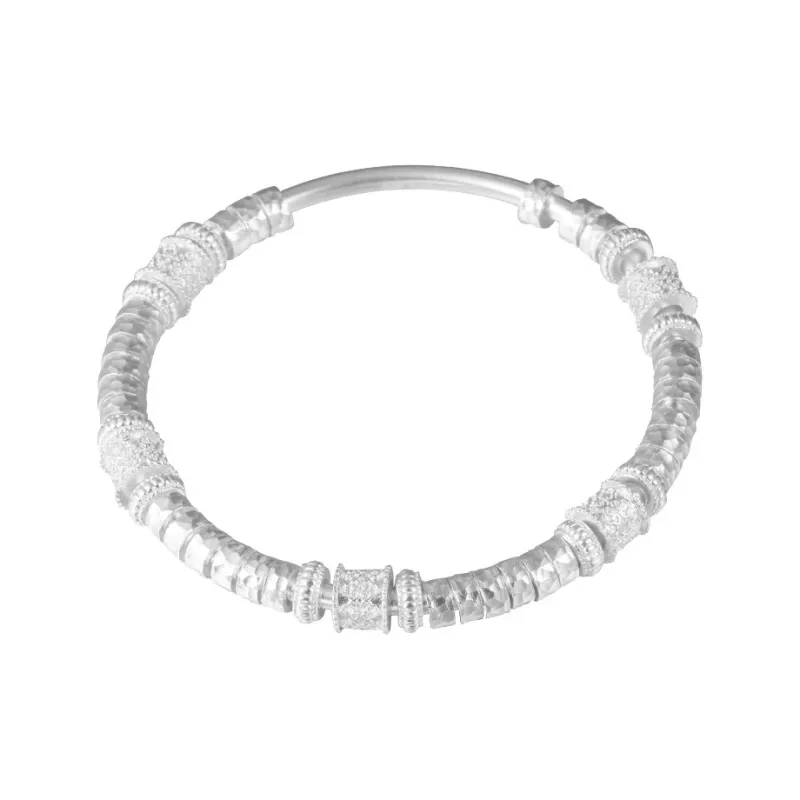 Happy Tide 999 Fine Silver Bangles Women's-0
