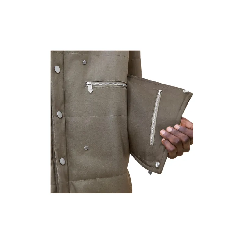 HERMES Jackets Coats Men's Mud Charcoal-3