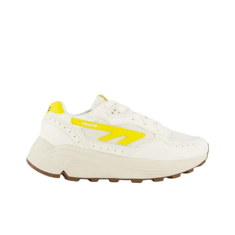 HI TEC Anti Slip Wear Resistant Low Top Casual Shoes Unisex White Yellow-1