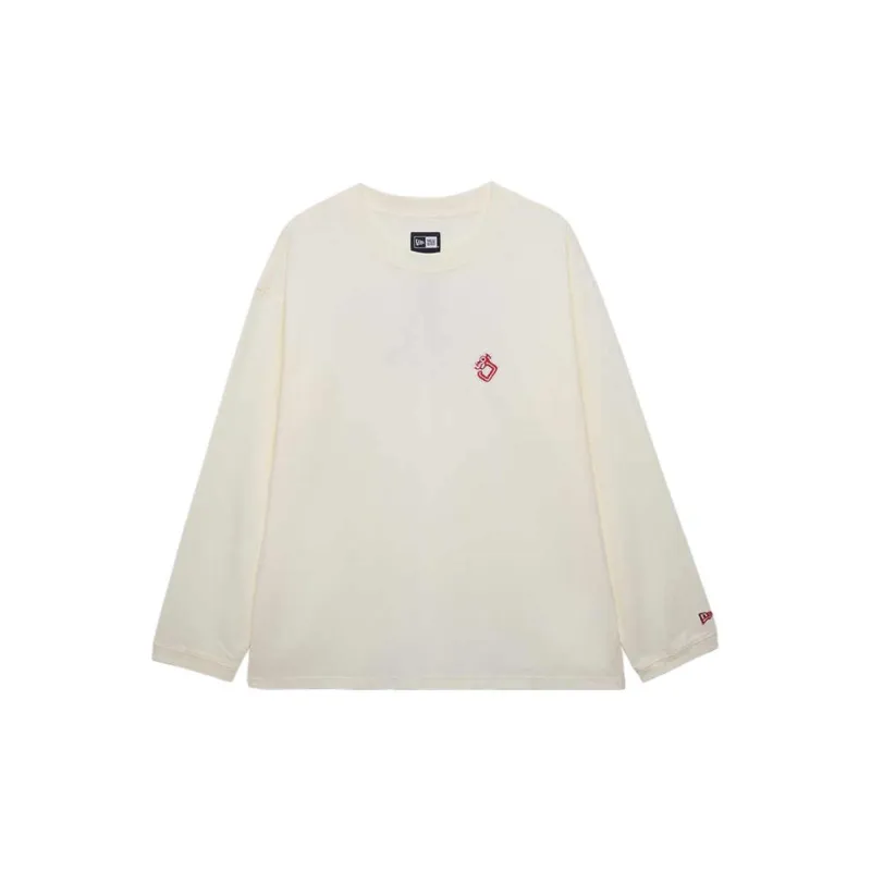 New Era Snake Year Spring Festival Limited Series T Shirts Unisex Ivory White-1