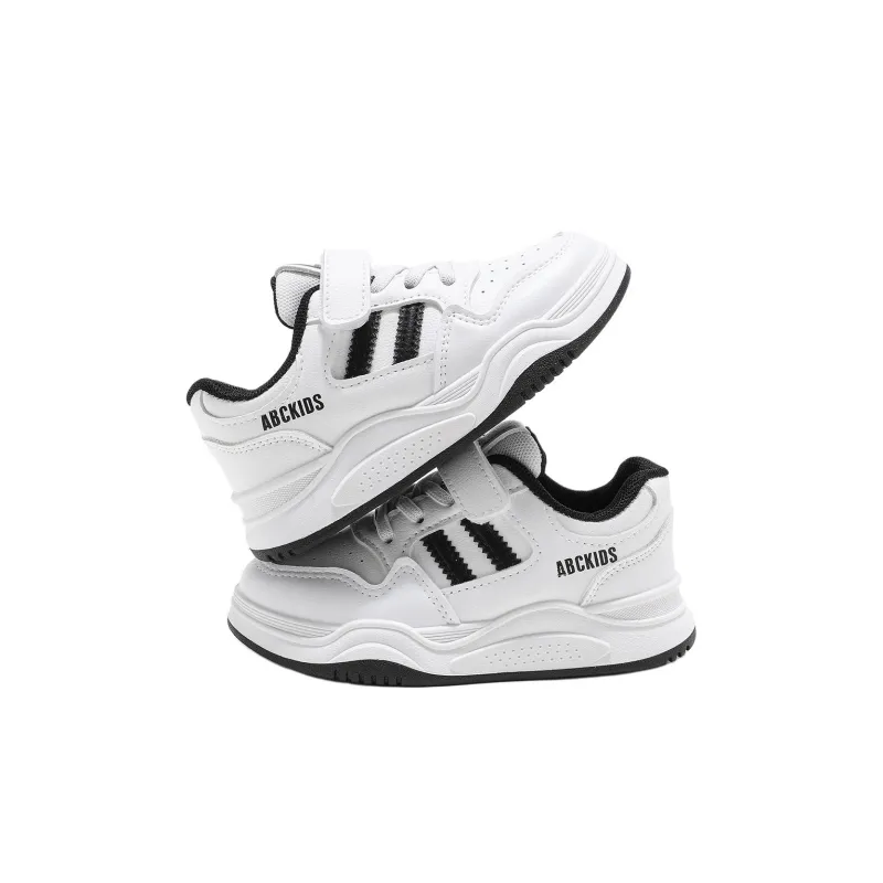ABC KIDS Slip Resistant Anti Kick Lightweight Cushioning Kids Lifestyle Shoes Black Kids'-3