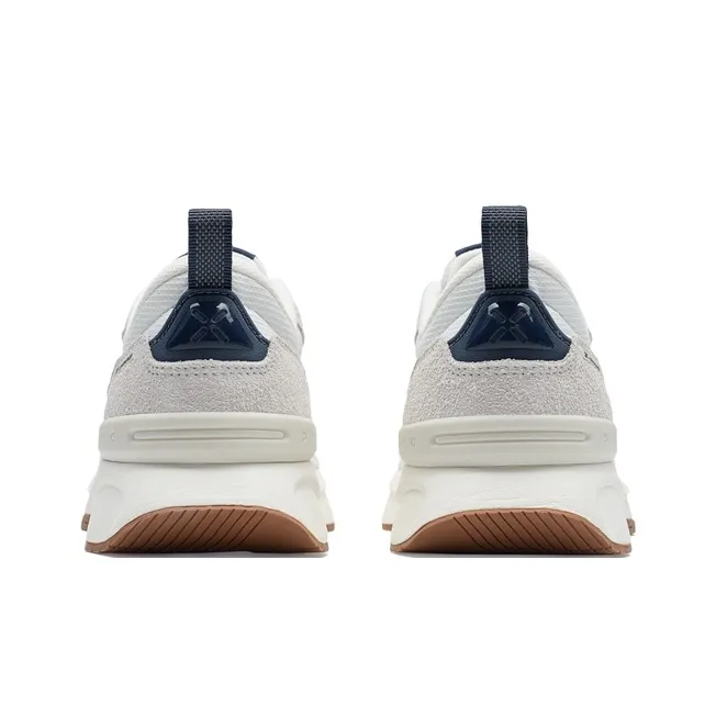 XTEP Wear Resistant Low Top Casual Shoes Men's Sail White/White Sand Gray/Ink Teal-5