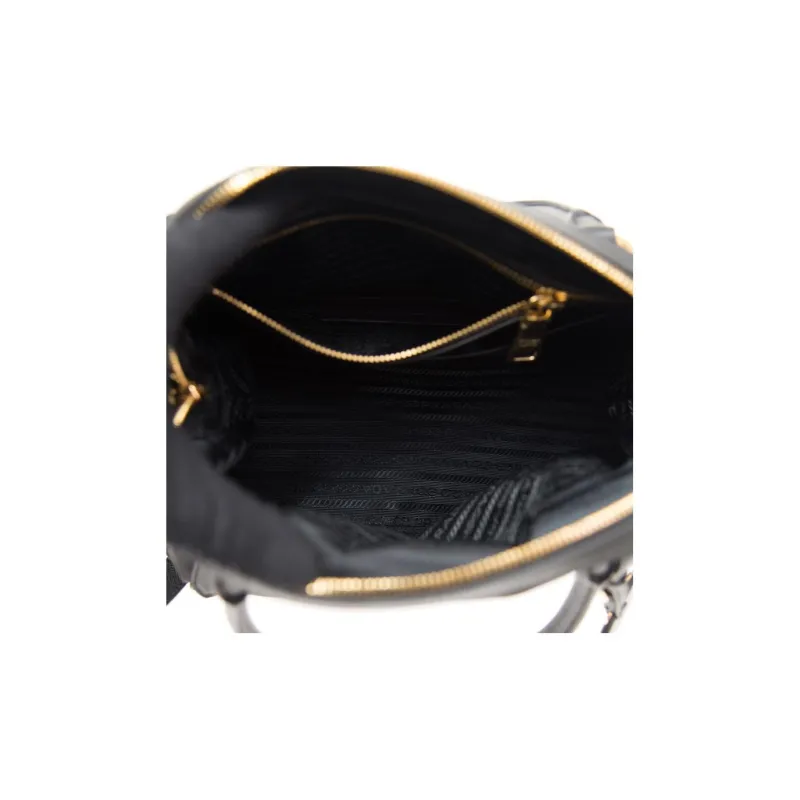 PRADA Canvas Bag, Shoulder Bag, Crossbody Bag, Handbag Women's Black-4