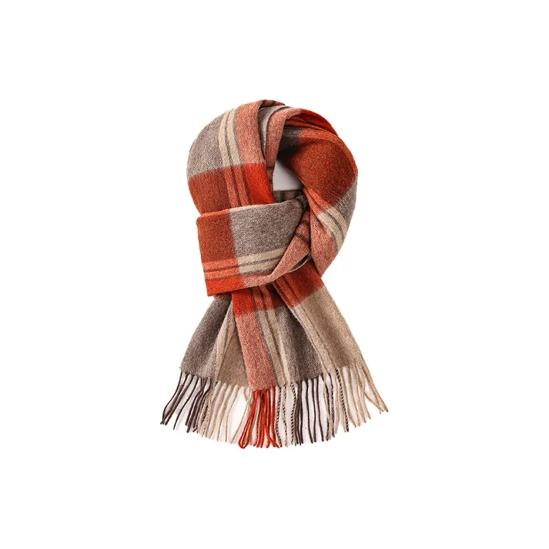 MOERCIAN 100% Sheep Wool Knit Scarves Women's-3