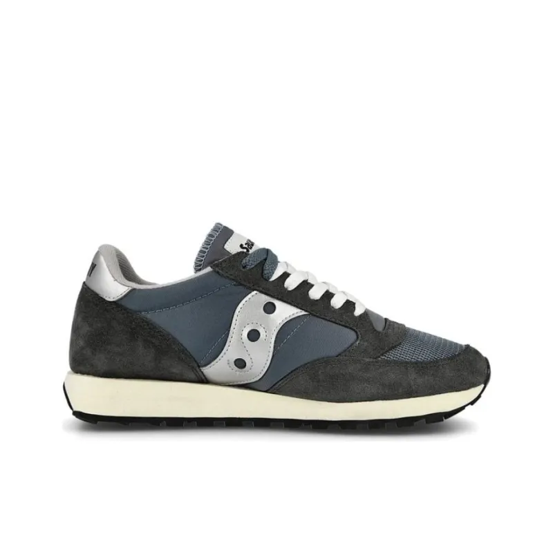 Saucony Jazz Original Vintage Anti Slip Wear Resistant Low Top Running Shoes Men's Blue Black-1