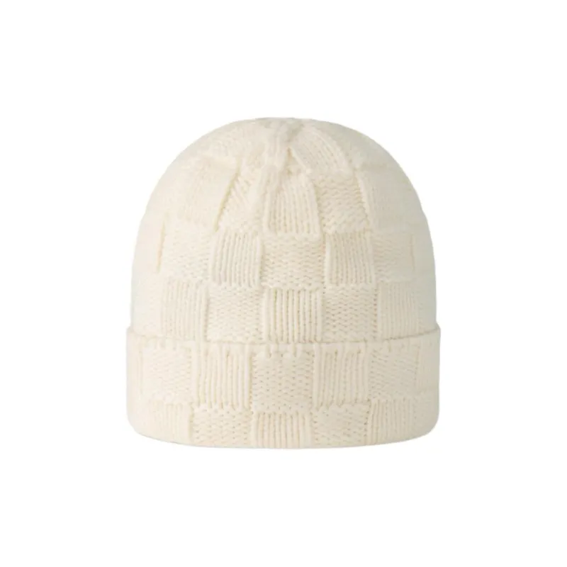 LOUIS VUITTON Sheep Wool Beanies Men's Milk White-2