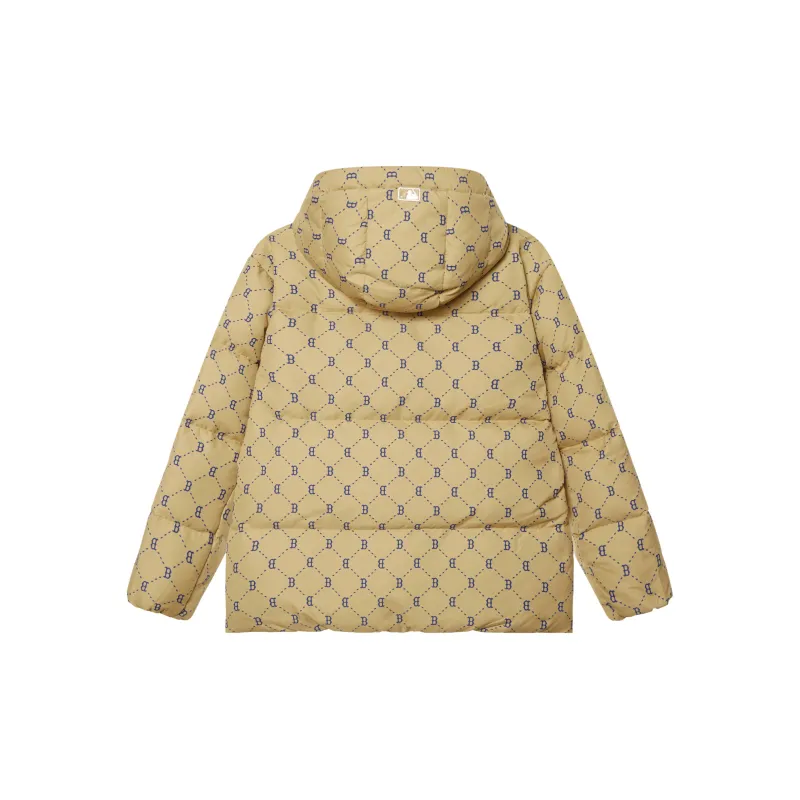 MLB MONOGRAM Collection Boston Red Sox FW24 Down Jacket Unisex Light Beige-1