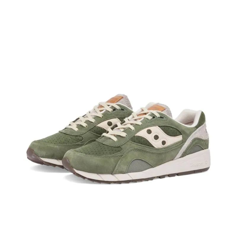 Saucony Shadow 6000 Anti Slip Wear Resistant Low Top Running Shoes Men's Green-1