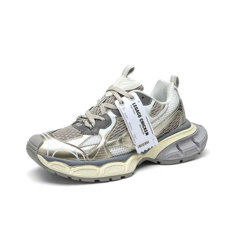 Legaco Chicken Cushioning Anti-Slip Wear-Resistant Breathable Height Increasing Low-Top Chunky Sneakers Unisex-1