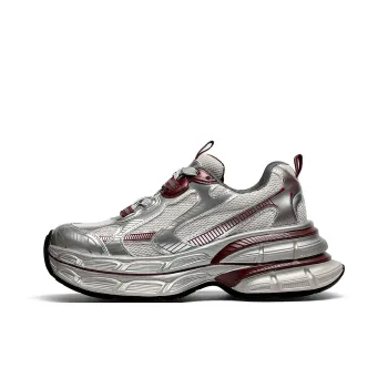 GOLDLION Low Top Chunky Sneakers Women's Burgundy