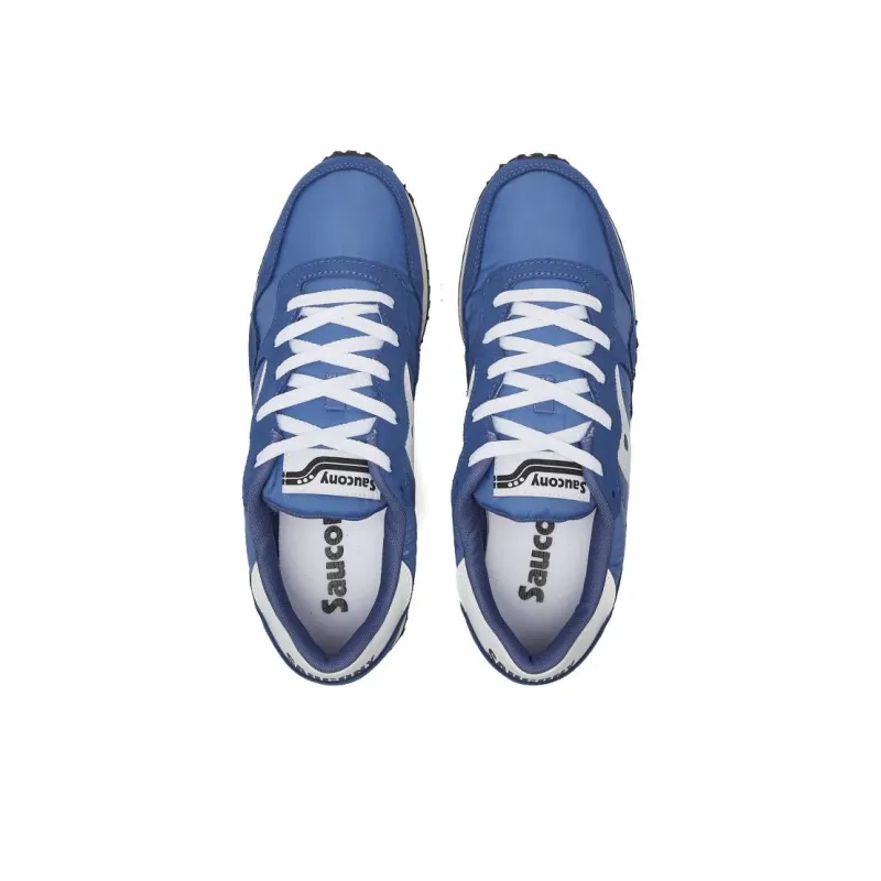 Saucony DXN Trainer Anti-Slip Wear-Resistant Low-Top Casual Running Shoes Men's Blue White-2