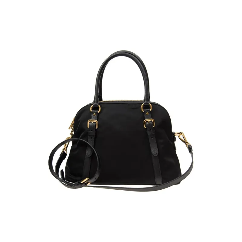 PRADA Canvas Bag, Shoulder Bag, Crossbody Bag, Handbag Women's Black-2