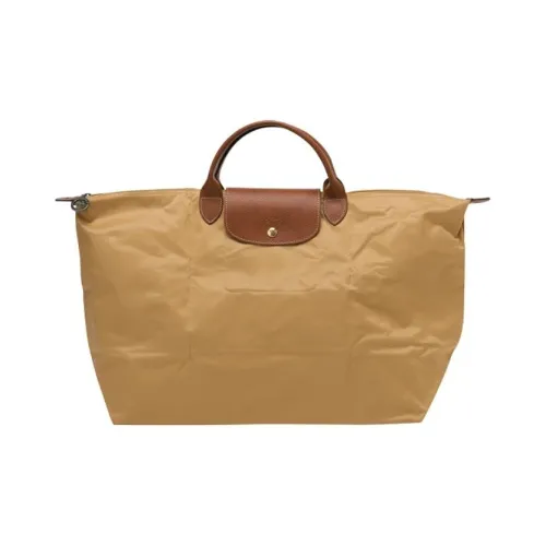 LONGCHAMP Le Pliage Recycled Polyamide Tote Bag Shopping Bag Handbag Small Size Women's Light Brown