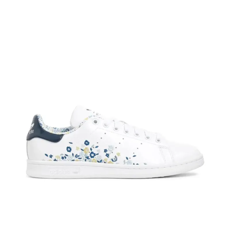 LIBERTY x Adidas Originals Anti Slip Wear Resistant Low Top Skateboard Shoes Unisex White-1