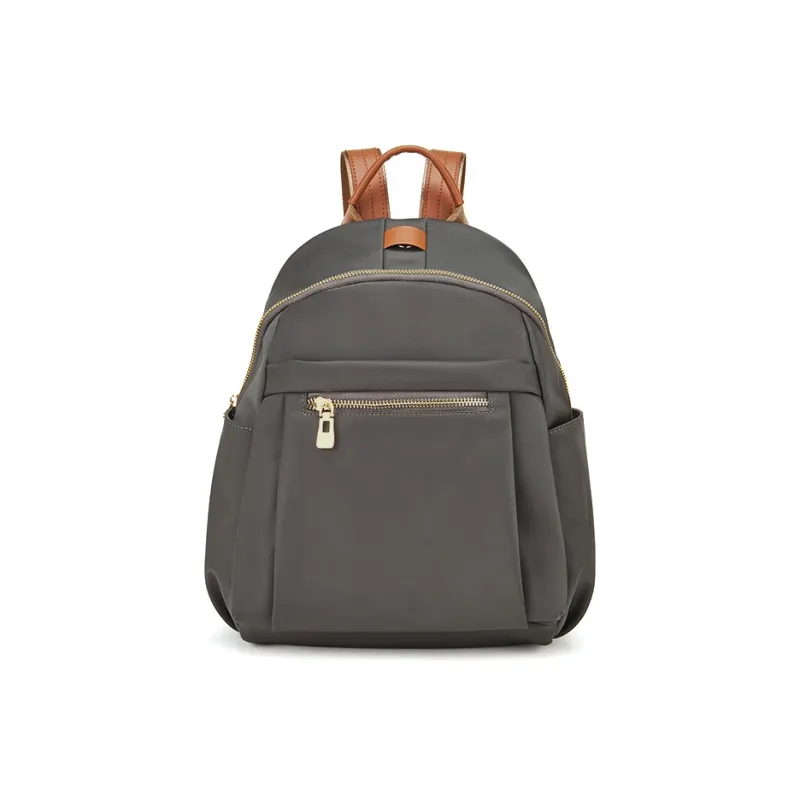 BOSTANTEN Fabric Backpack Regular Women's Khaki/Dark Gray-5